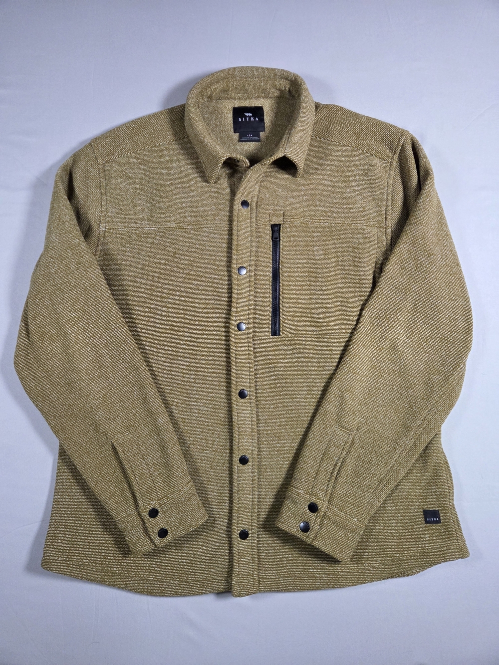 Sitka Men's Tan Button-Front Shirt Jacket Size Large NWOT